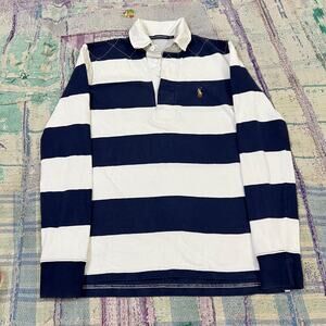 Ralph Lauren sport Striped Long Sleeve Rugby Shirt S